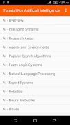 Artificial Intelligence Tutorial ảnh chụp màn hình 1