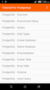 Tutorial For PostGRE SQL 스크린샷 1