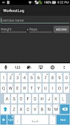 Workout log captura de pantalla 1