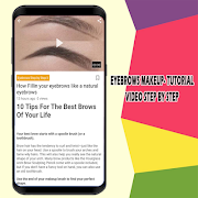 Eyebrows Makeup- Tutorial Video Step by Step screenshot 3