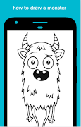 how to draw a monster اسکرین شاٹ 2