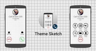 Call Screen Theme Sketch ภาพหน้าจอ 6