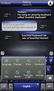 Navy Tinge Keyboard Theme اسکرین شاٹ 2