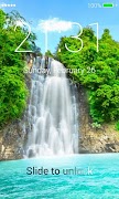 Waterfall Lock Screen Cartaz
