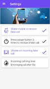 Fake call app, simulate calling screen تصوير الشاشة 7