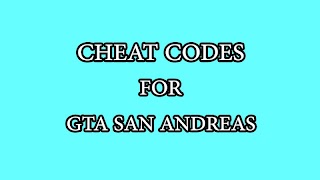 Cheat Codes SA 스크린샷 1