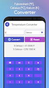 Celsius / Fahrenheit / Kelvin : °C to °F Converter screenshot 1