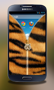 Tiger Zipper Lock Screen syot layar 4
