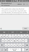 Bluetooth Chat captura de pantalla 1