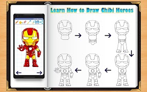 Learn How to Draw Chibi Super Heroes скриншот 1