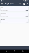 Simple notes imagem de tela 1