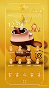 Cute Monkey Theme ภาพหน้าจอ 2