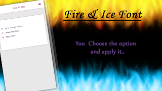 برنامه‌نما Fire & Ice Fonts Style عکس از صفحه