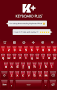 Fancy Red Keyboard-poster