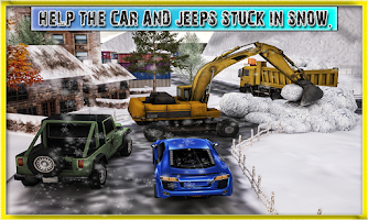 Snow Plow Excavator Rescue captura de pantalla 3