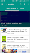 C Tutorials - Videos & Examples syot layar 3