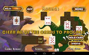 Three Peaks Pyramid Solitaire syot layar 2