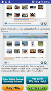 برنامه‌نما Cam Photo Video Recovery Help عکس از صفحه