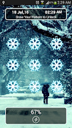 Snowfall Lock screen theme Affiche
