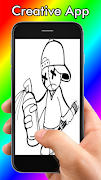 Drawing Graffiti Character captura de pantalla 6