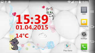 Kitty Weather Clock screenshot 7