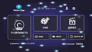 1 Schermata GLOBE PLAY