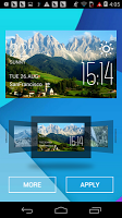 Alps weather widget/clock screenshot 1