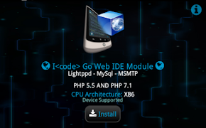 I<code> X86 Web Module - HTTP MySql PHP 7.1 تصوير الشاشة 1