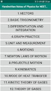 Handwritten Notes of Physics for NEET and JEE Affiche