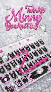 Twinkle Minnie Bowtie Keyboard Theme স্ক্রিনশট 1