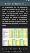 Exercices Excel capture d'écran 2