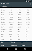 ASCII Chart تصوير الشاشة 4