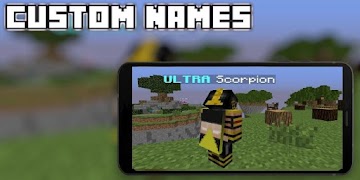 Custom Names Mod For MCPE captura de pantalla 2