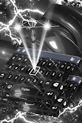 Rich Black Glow Keyboard Theme โปสเตอร์