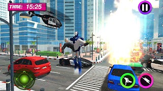 Żelazo Superhero latający robot - Miasto Rescue screenshot 7