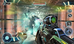 Futuristic Real Robot Wars - Robot FPS Shooter capture d'écran 4