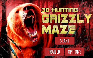 3D Hunting Grizzly Maze Plakat