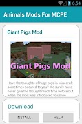 Animals Mods For MCPE captura de pantalla 5