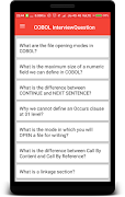 COBOL Interview Questions captura de pantalla 1