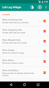1 Schermata Call Log Widget