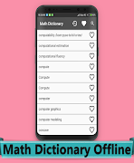 Math Dictionary Offline plakat