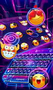 برنامه‌نما Neon Light Line Keyboard Theme عکس از صفحه