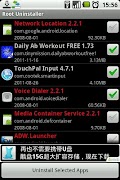 برنامه‌نما Root Uninstaller عکس از صفحه