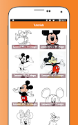 How to Draw Mickey Mouse Characters الملصق