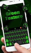 Black Green Texture Keyboard Theme ภาพหน้าจอ 1