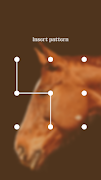 Horse Pattern Lock Screen syot layar 5