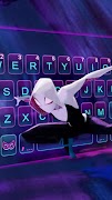 Tema Keyboard Spider Gwen poster