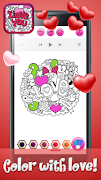 Love Coloring Book Pages with Romantic Drawings screenshot 1