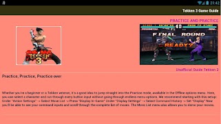 Tekken 3 Game Guide ภาพหน้าจอ 1