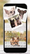 Chihuahua Cute Puppy keyboard Theme imagem de tela 1